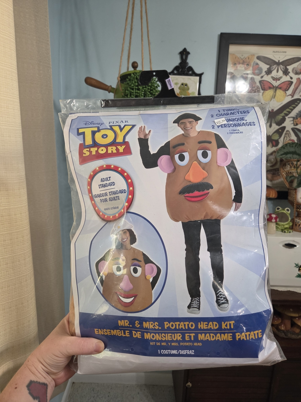 Disguise Toy Story Mr Mrs Potato Head Adult Costume Kit NIB 2 Characters 1 Tunic